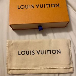 Louis Vuitton wallet box and wallet dust bag